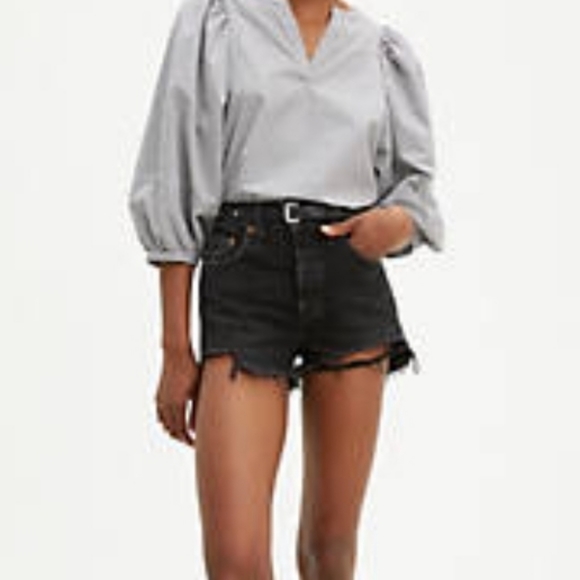 Levi's button fly jean shorts with cami top (M) - Picture 1 of 8